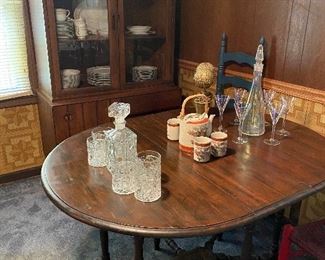 Antique Drop Leaf Dining Table 