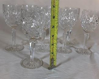 33.  Signed Waterford, Set 8, Cordials, $80.00