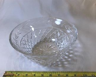 47.  Waterford Cut Crystal Serving Dish, etched signature, $40.00