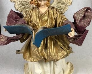 77.  Paper Mache Christmas Angel, $12.00