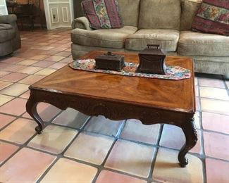 Large Square Fine Quality Coffee Table