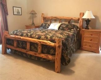 KING Size Southwestern Four Poster Ranch Bed Frame 