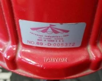 Carousel Industries Inc #89 Glass Gumball machine on metal stand $95  