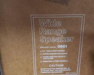 Vintage Old School Wide Range Speakers #0661  Call