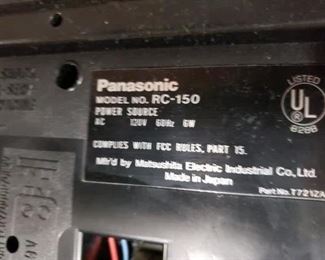 Vintage Panasonic #RC-150 clock/weather  Radio  $25