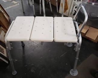 Guardian 300 lb capacity shower transport bench like new $50
