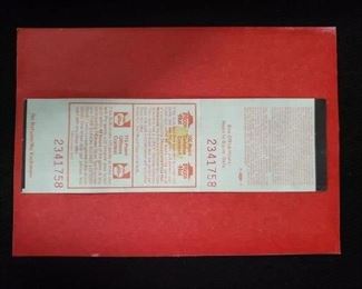 Chicago Bulls MICHAEL JORDAN 1991 NBA Playoffs Ticket Home GAME K Seat 18 framed UNUSED $650