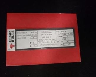 Chicago Bulls MICHAEL JORDAN 1991 NBA Playoffs Ticket Home GAME K Seat 18 framed UNUSED $650