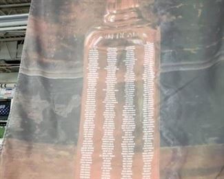 Rare 87" x 47" Jim Beam "superior Ingredients in every exceptional bottle" "The Stuff Inside That Matters" fabric banner $175
