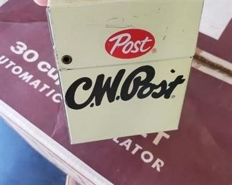 (3) Vintage C.W. Post Index card Boxes $25 for all 
