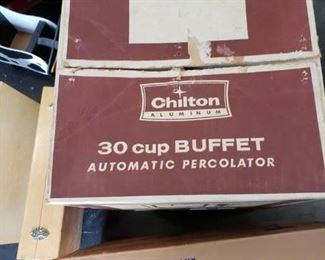 Chilton 30 Cup Buffet Automatic Perculator in Original Box $20
