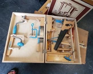 Vintage Handy Andy Model#194 20 pc. Tool Chest with Tools (2 available) $50 each