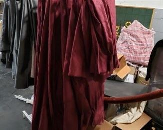 Custom Burgundy/Maroon Curtain Panels Dry Clean Only   6 Panels available Call