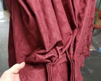 Custom Burgundy/Maroon Curtain Panels Dry Clean Only   6 Panels available Call