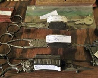 Antique wick trimmers