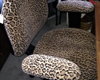 Leopard print office chair
