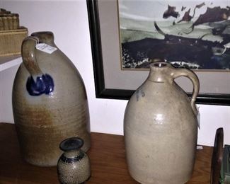 Very old pottery jugs