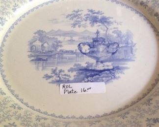Blue and white plates