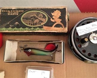 Baits and a rare St. George reel - Hardy Bros. LTD   (Hardy Bros. of Alnwick, England, started producing reels in 1873 and became England's most prolific and highest quality tackle manufacturer.