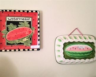 Watermelon wall hangings