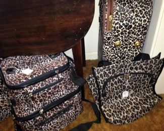 Leopard print  luggage