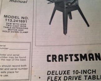 Craftsman  flex drive table