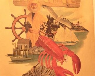 Maine lobster poster