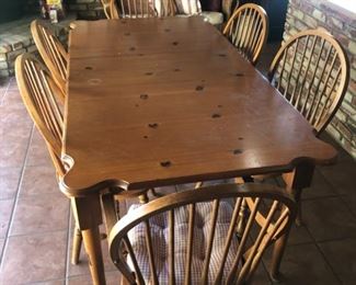 Country Style Table and 6 Chairs
