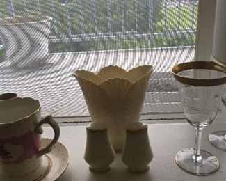 Crystal, Lenox, Salt & Pepper Shakers