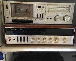 Marantz Sharp Cassette player and turntable 