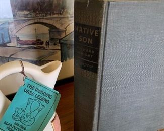 Native Son by Richard Wright Wedding Vase by KOPA Pottery Mfg Mesa Arizona 