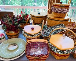 Part of an extensive Longaberger basket collection 