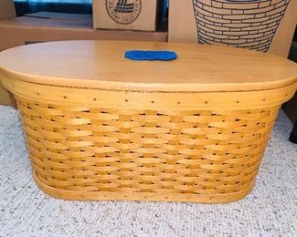 Part of an extensive Longaberger basket collection