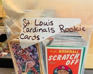 Part of an extensive baseball card collection  - St. Louis Cardinals & more 