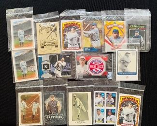 Part of an extensive baseball card collection