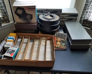Slide Projector and An Amazing Amount of Slides