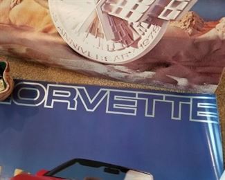 Vintage Corvette Posters / 1987 Anniversary Calendar