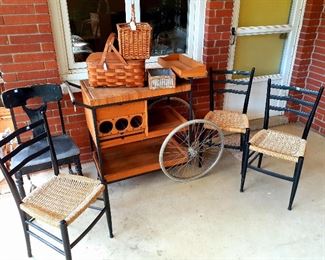 bar service cart