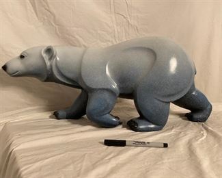 Bronze polar bear
