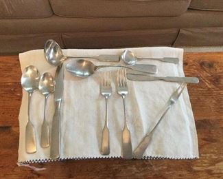 WMF Cromargen Germany Finesse Stainless Flatware.  Service for 6 less one teaspoon. 39 pieces 