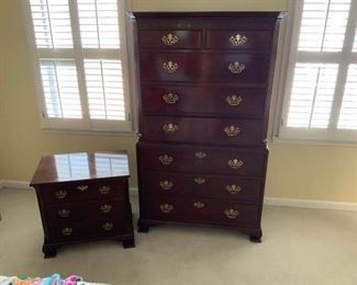 Cherry Dresser and Side Table