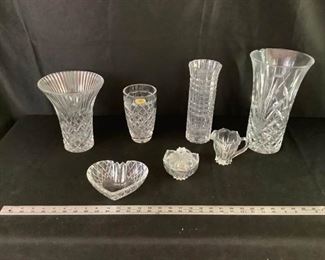Crystal Vases and Dishes