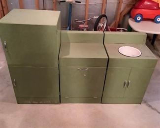 Little Toy Green Cabinets