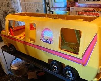 vintage Barbie motor home