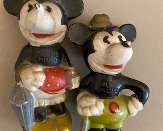 Bisque Mickey & Minnie figures  1940's