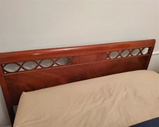 Full Size Bed with 12" Serta Mattress in excellent condition