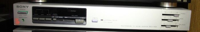 #62.  $60.00. Sony Multi channel TV Sound Adapter MLV 1100