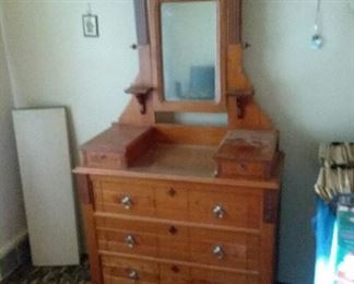 Antique dresser with mirror