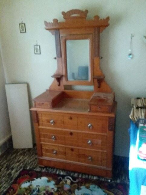 Antique dresser with mirror