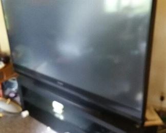 large flat screen television